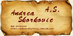 Andrea Skorković vizit kartica